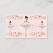 Niedliche moderne Kleine Ballerina Foto Babydusche Begleitkarte (Rückseite)