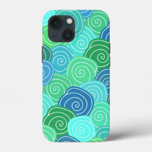 Niedliche moderne Kreise Whimsisches Muster Blau G Case-Mate iPhone Hülle