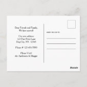 Niedliche moderne, lustige Zuhause ist, wo Hunde s Postkarte (Rückseite)