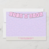 Niedliche moderne Mama in der Einladung (Rückseite)