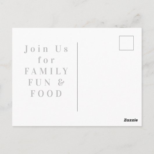 Niedliche, moderne Picknickspeisen Postkarte (Rückseite)