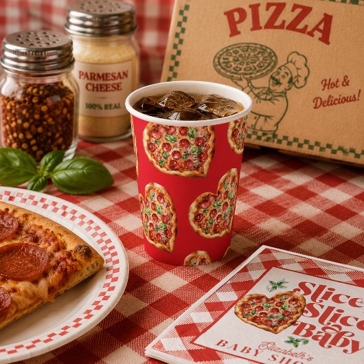 Niedliche, moderne Pizza Pappbecher
