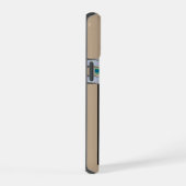 Niedliche moderne, raue Colliese Hundekunst iPhone 15 Hülle (Rechte Seite)