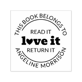 Niedliche moderne Read It Liebe Es gibt zurück sei Permastempel