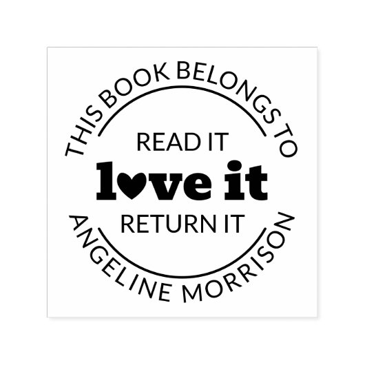 Niedliche moderne Read It Liebe Es gibt zurück sei Permastempel (Design)