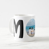 Niedliche moderne, schlichte Muttertagsgeschenk Fo Kaffeetasse (Vorderseite Links)