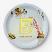 Niedliche moderne Truck-Themenplatte Pappteller (Vorderseite)