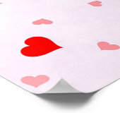 Niedliche moderne Typografie - Frieden und Liebe Poster (Ecke)