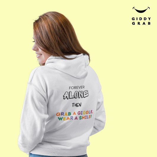 Niedliche moderne Typografie Lächeln Einfach, gemü Hoodie