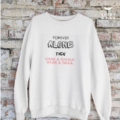 Niedliche moderne Typografie Lächeln Einfach Weiß Sweatshirt