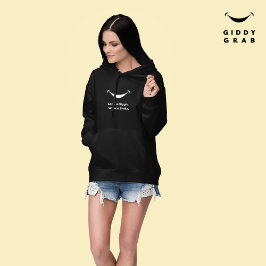 Niedliche moderne Typografie Lmile Simple Black Hoodie