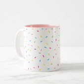 NIEDLICHE, moderne und minimalistische RAINBOW-SPR Zweifarbige Tasse (Vorderseite Links)