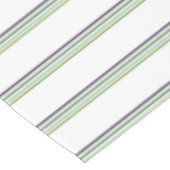 Niedliche, moderne weiße Streifen Tischdecke (Schrägansicht)