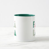 Niedliche moderne Whimsical Fa La La Holiday Tasse (Zentrum)