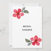 Niedliche Mohnblumen Rote Frühlingsblumen Blumenge Einladung (Rückseite)