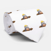 Niedliche Mole-grabender Cartoon Krawatte (Gerollt)