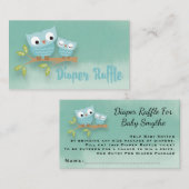 Niedliche Momma Eulen-und Begleitkarte (Vorne/Hinten)