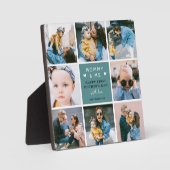 Niedliche "Mommy & Me" FotoCollage 1. Muttertag Fotoplatte (Vorderseite)