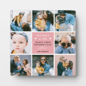 Niedliche "Mommy & Me" FotoCollage 1. Muttertag Fotoplatte (Vorderseite)