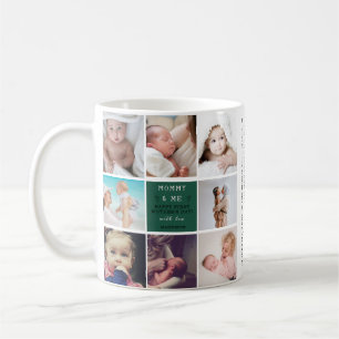 Niedliche "Mommy & Me" FotoCollage - 1. Muttertag Kaffeetasse