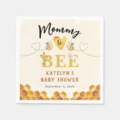 Niedliche Mommy to Bee Gender Neutrale Babydusche Serviette (Vorderseite)
