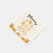 Niedliche Mommy to Bee Gender Neutrale Babydusche Serviette (Ecke)