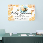 Niedliche Mommy-to-Bee Summer Baby Dusche Banner (Messeveranstaltung)