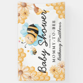 Niedliche Mommy-to-Bee Summer Baby Dusche Banner (Vertikal)