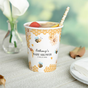 Niedliche Mommy-to-Bee Summer Baby Dusche Pappbecher