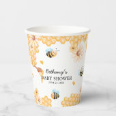 Niedliche Mommy-to-Bee Summer Baby Dusche Pappbecher (Vorderseite)