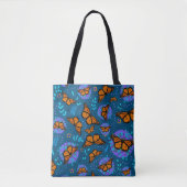 Niedliche Monarch Butterfly Garden Patterns Tasche (Vorderseite)