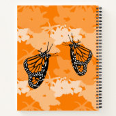 Niedliche Monarchschmetterlinge Orange als Favorit Notizblock (Rückseite)