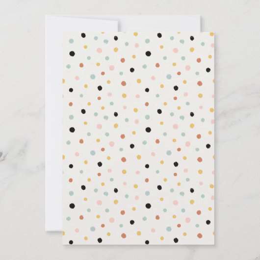 Niedliche Mondstars Elephant Bunny Baby Ankündigun Dankeskarte (Rückseite)