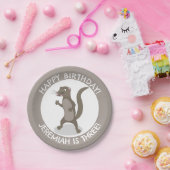 Niedliche mongoische personalisierte Cartoon Gebur Pappteller (Party)