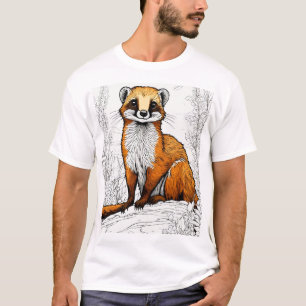 Niedliche mongoose Illustration: Cartoon Sticker S T-Shirt