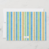 Niedliche Monkey Banana Babydusche Einladung (Rückseite)