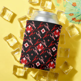 Niedliche Monogram & Lobster Season Nautical Dosenkühler