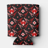 Niedliche Monogram & Lobster Season Nautical Dosenkühler (Rückseite)