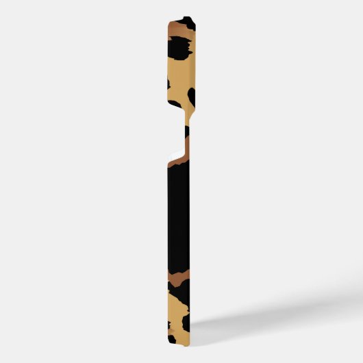 Niedliche Monogramm-Leopardrucke iPhone Hülle (Rechte Seite)