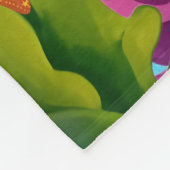 Niedliche Monogramm Name Küstenschildkröte und Wal Fleecedecke (Ecke)