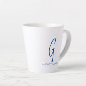 Niedliche Monogramm Neue Oma-Foto-Tasse Milchtasse (Rechte Ecke)