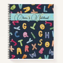 Niedliche Monster Alphabets