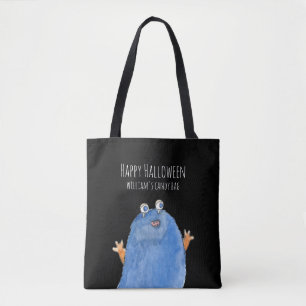 Niedliche Monster Candy Monogram Custom Halloween  Tasche