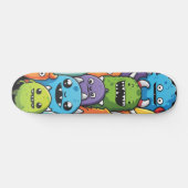 Niedliche Monster-Crew Skateboard (Horizontal)