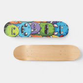Niedliche Monster-Crew Skateboard (Horizontal)