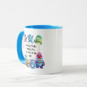 Niedliche Monster Farbiger Funny Text Tasse (Vorderseite Links)