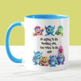 Niedliche Monster Farbiger Funny Text Tasse