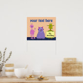 Niedliche Monster für Kinderposter Poster (Küche)