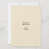 Niedliche Monster-Geburtstagkarte (Rückseite)