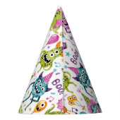 Niedliche Monster Geburtstagspartmuster Partyhütchen (Rückseite)